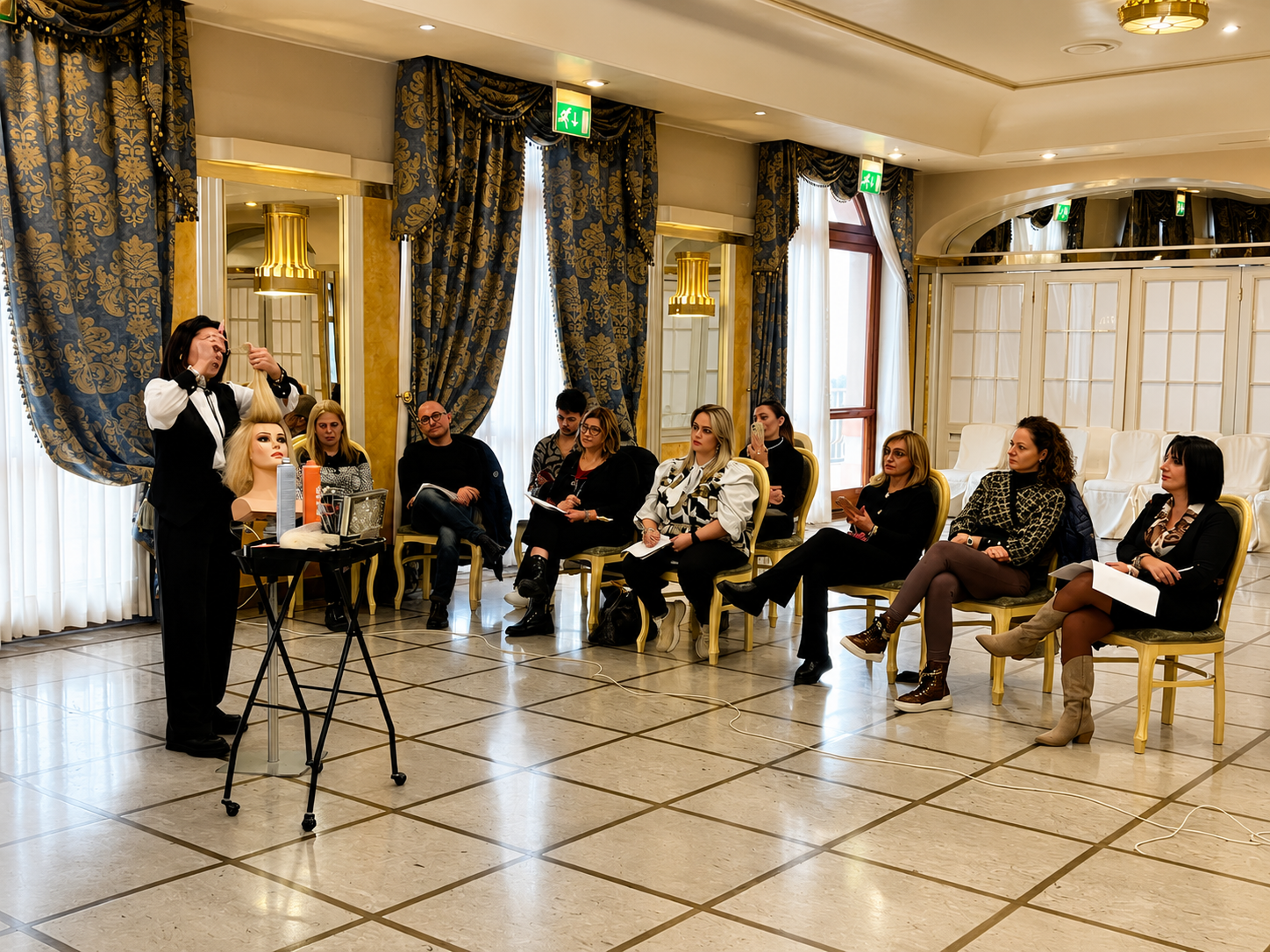 Dimostrazione tecnica davanti alla classe